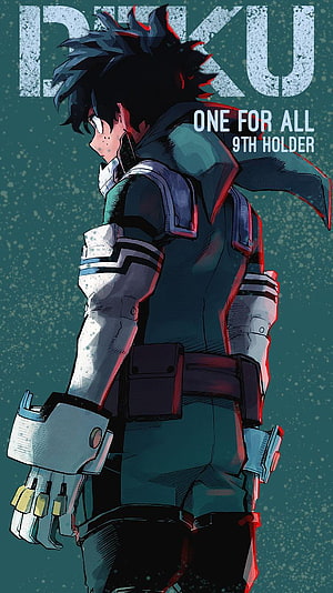 Izuku Midoriya One For All 9th Holder Anime Character Art HD phone wallpaper