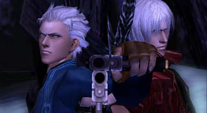 Devil May Cry Dante and Vergil Confrontation Scene HD wallpaper