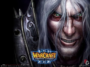 Arthas Menethil Close-Up Portrait from Warcraft III The Frozen Throne HD wallpaper