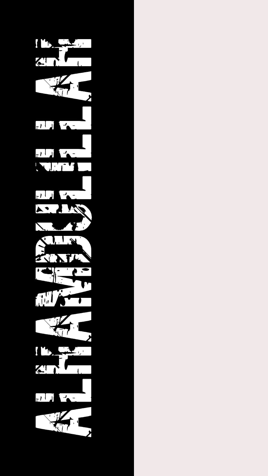 Alhamdulillah Islamic Calligraphy Minimalist Black and White Typography Design HD phone wallpaper