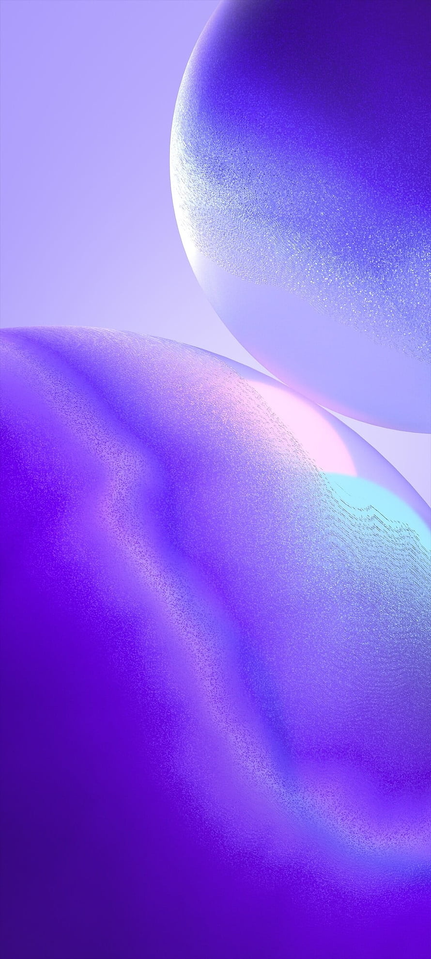 Abstract Purple and Blue Gradient Wallpaper with Glittering Spheres HD phone wallpaper