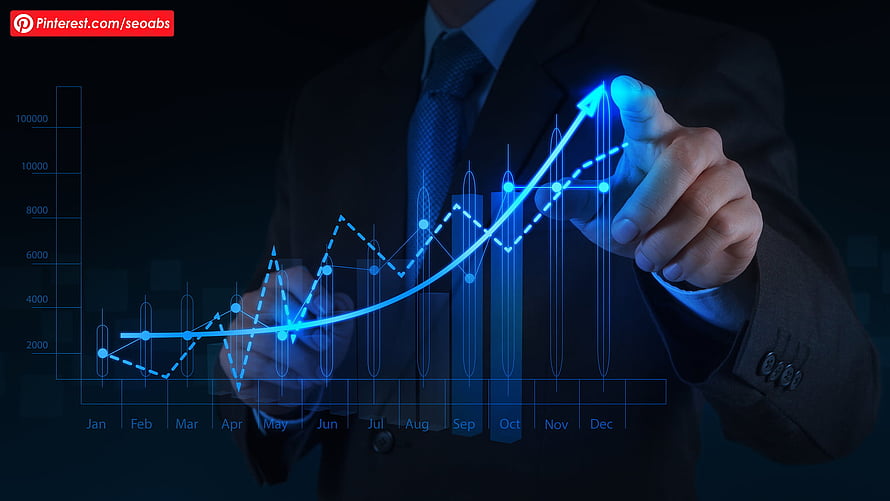 Businessman Analyzing Financial Growth Chart With Rising Market Data, Ideas from Business Board. Stock market, Business growth, Marketing, Business Management HD wallpaper