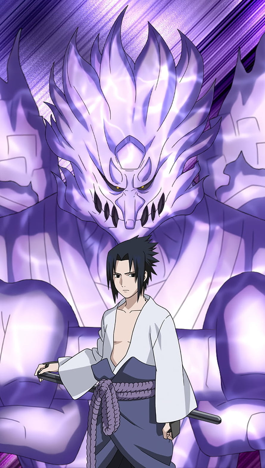 Itachi Uchiha with Susanoo Anime Wallpaper HD phone wallpaper