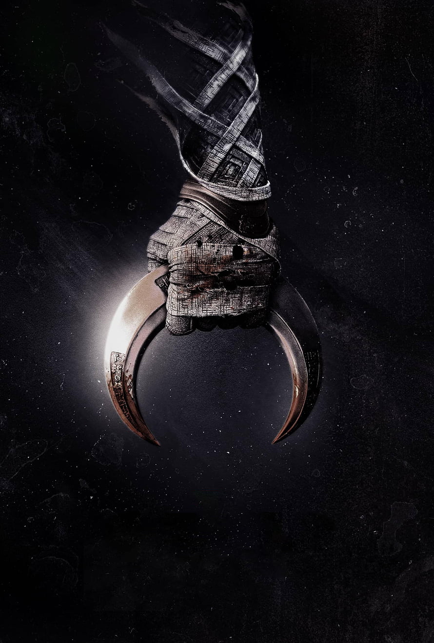 Moon Knight Moon Sickle Weapon Concept Art Dark Fantasy Illustration HD phone wallpaper