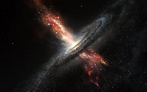 Vibrant Cosmic Nebula and Star Field Against Deep Black Space HD wallpaper
