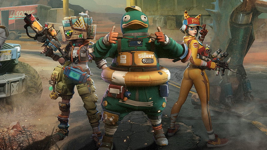 Overwatch 2 D.Va, Lúcio, and Hammond in a Post-Apocalyptic Wasteland Setting HD wallpaper