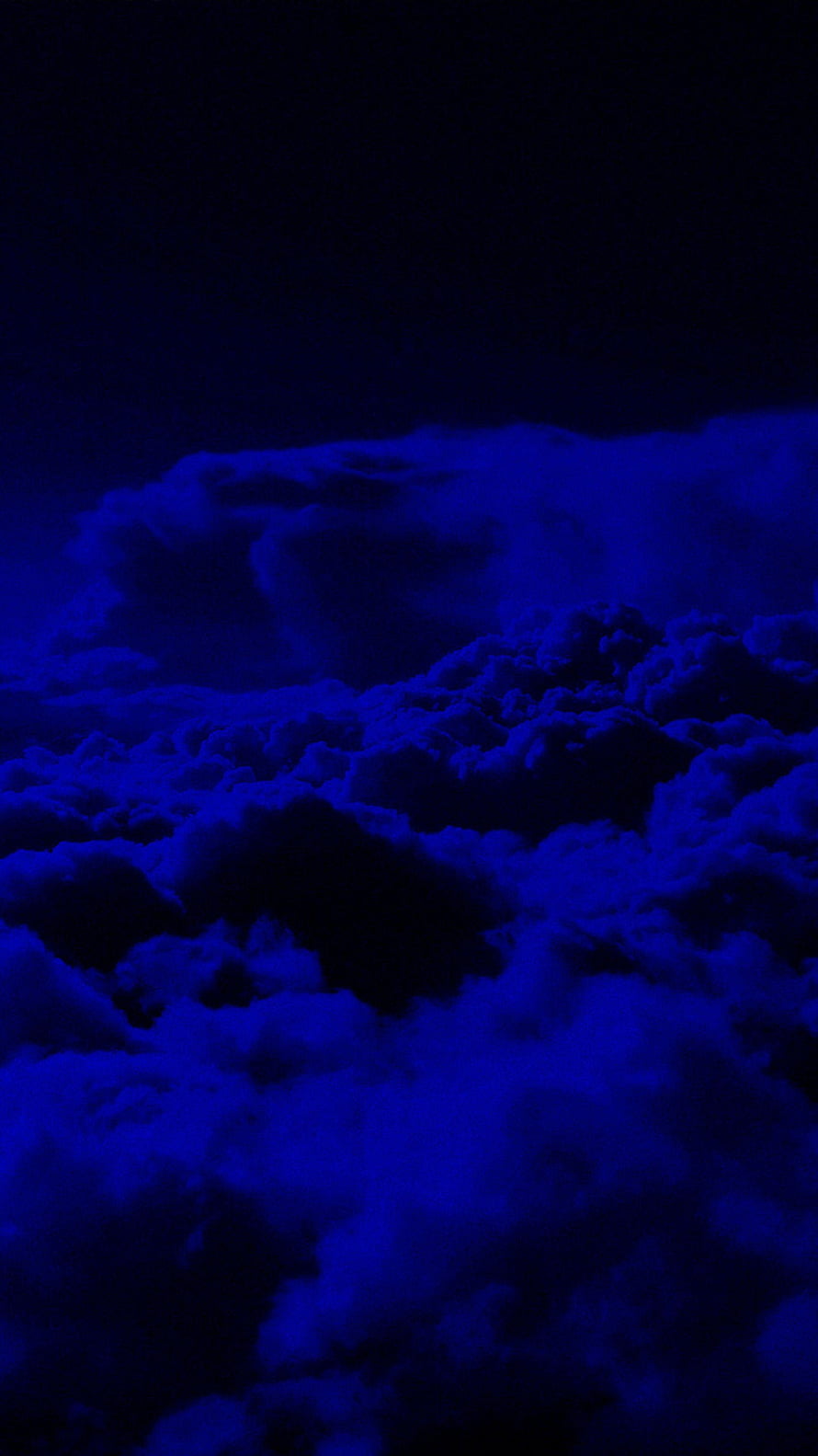Dark Blue Storm Clouds Aesthetic Night Sky Background HD phone wallpaper