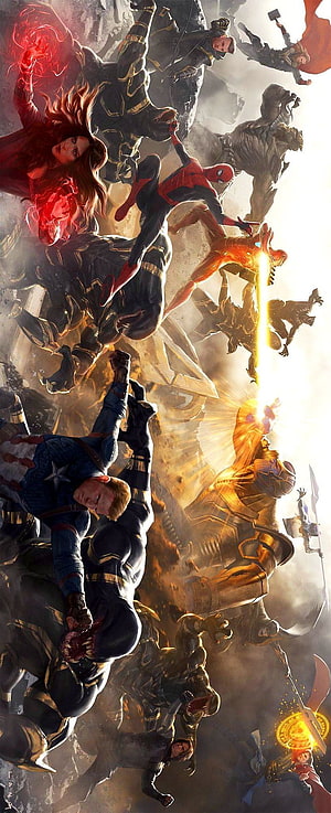 Avengers Endgame Epic Battle Scene Featuring Captain America, Iron Man, Thor, and Thanos, Epic clash #clash #Epic #marvel comics #marvel comics art #marvel comics funny #marvel comics wallpap. Marvel comics , Avengers , Marvel posters HD phone wallpaper