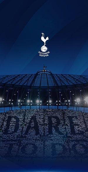 Tottenham Hotspur Stadium Night View With Dare To Tifo Display HD phone wallpaper