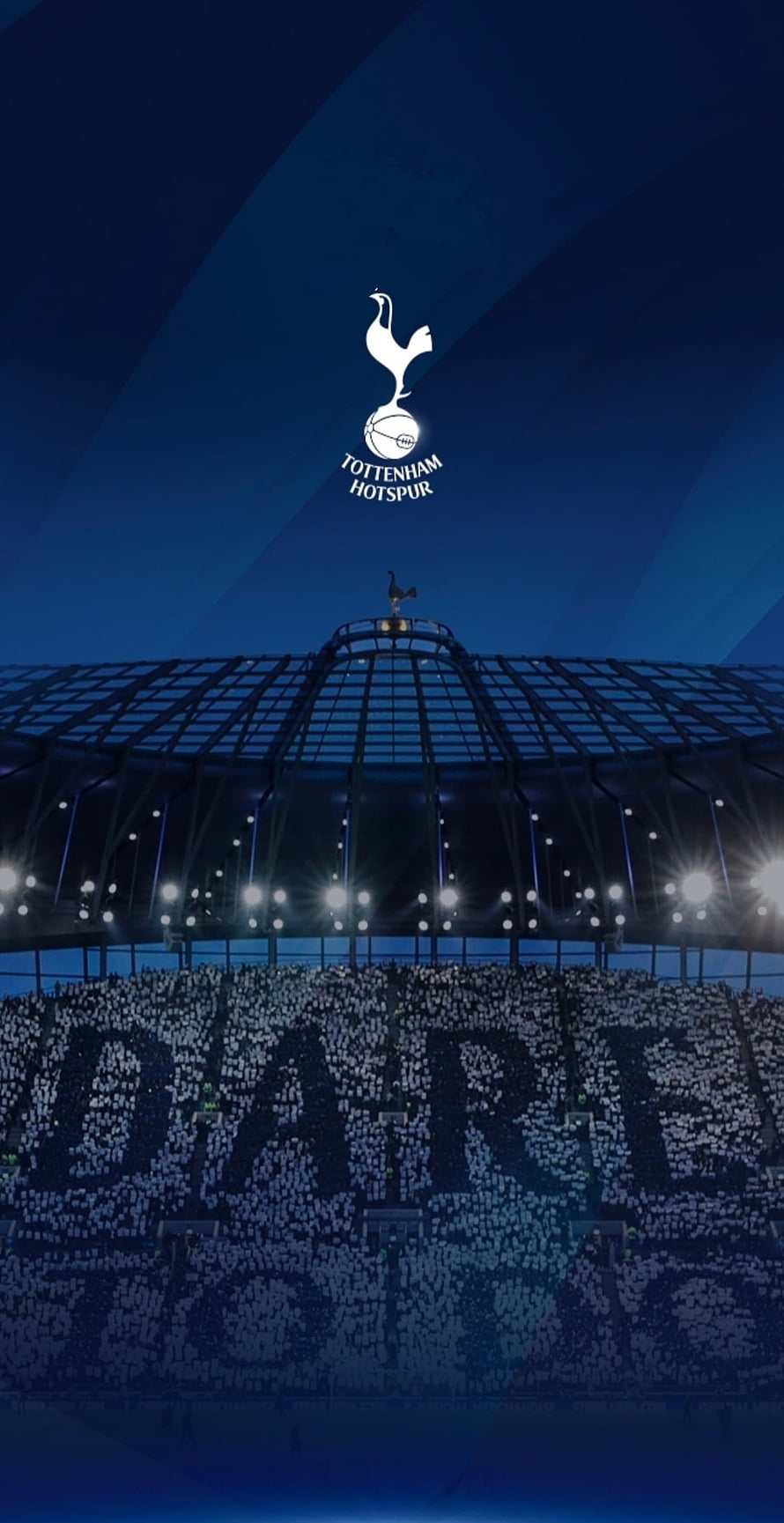Tottenham Hotspur Stadium Night View With Dare To Tifo Display HD phone wallpaper