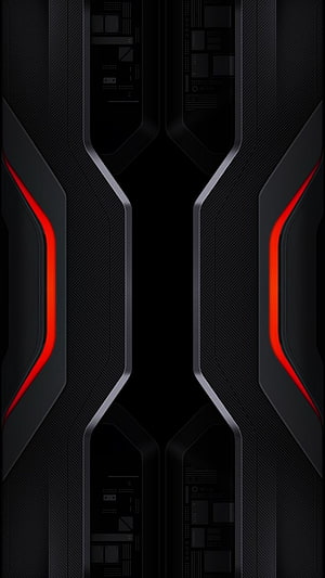 Abstract Futuristic Black Technology Background With Red Neon Lights HD phone wallpaper