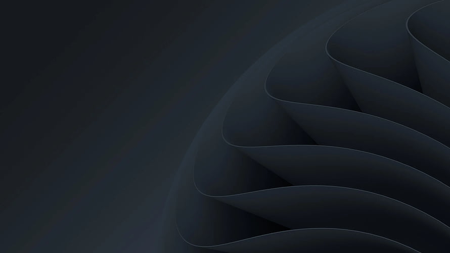 Dark Abstract Wavy Ribs Minimalist Desktop Background HD wallpaper