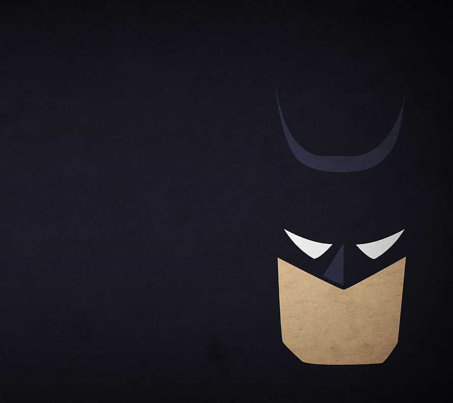 Minimalist Batman Face Illustration on Dark Background with Geometric Design, Apple Watch Face - Batman. batman in 2019. Apple watch, Half Batman Half Joker HD wallpaper