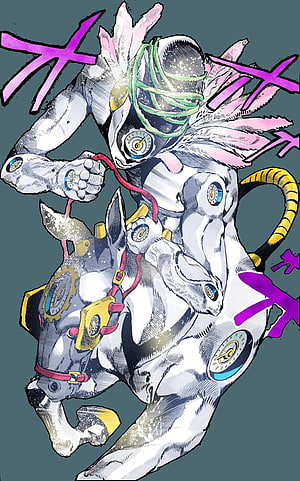 Made in Heaven Stand Riding Horse in JoJo's Bizarre Adventure Part 7 HD phone wallpaper