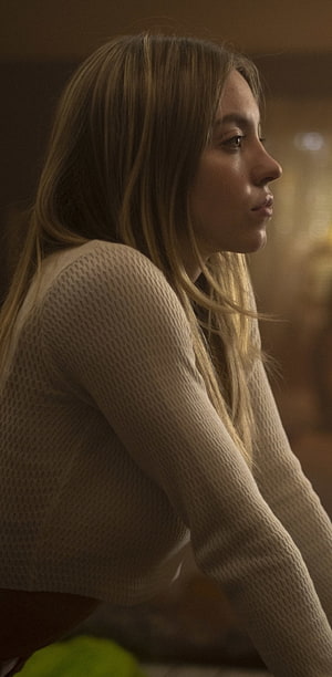 Sydney Sweeney as Cassie in Euphoria Season 2 Cinematic Profile Portrait HD phone wallpaper