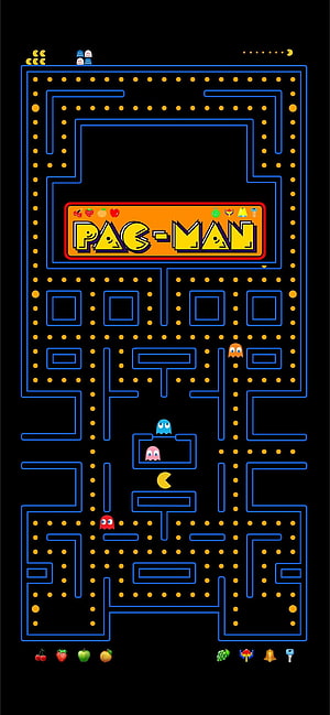 Pac-Man Classic Arcade Maze with Ghosts and Power Pellets, Best Ms pac man , Cool Pacman HD phone wallpaper