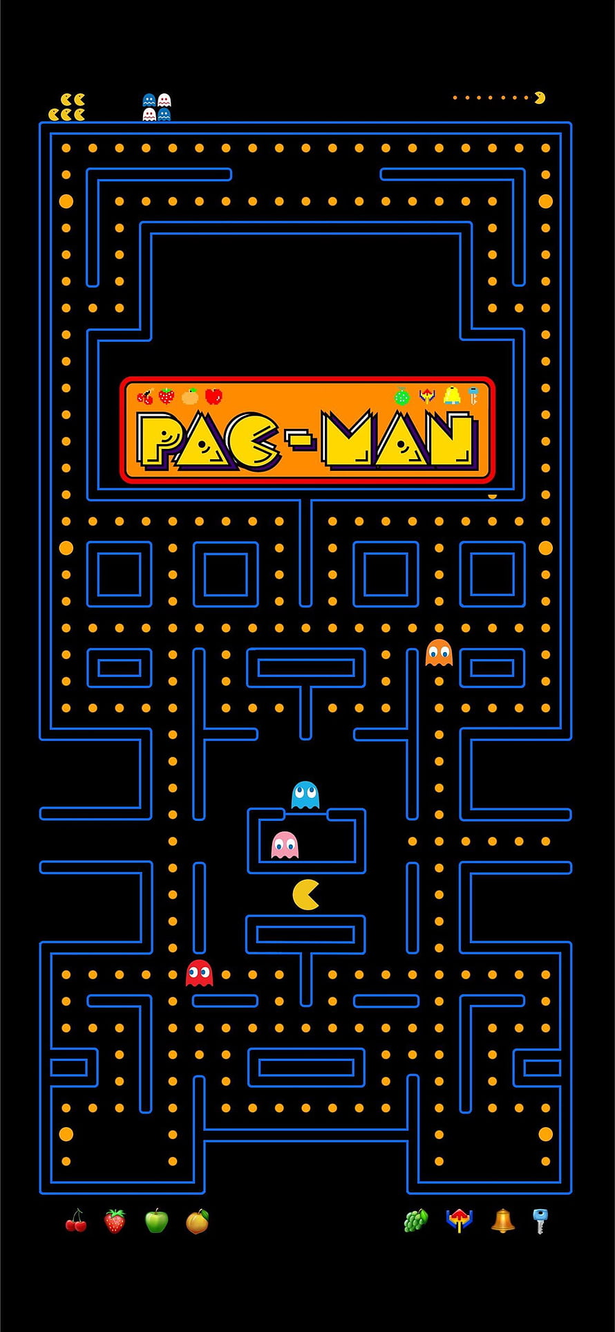 Pac-Man Classic Arcade Maze with Ghosts and Power Pellets, Best Ms pac man , Cool Pacman HD phone wallpaper