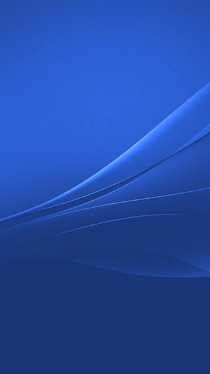 Sony Xperia Z3 Blue Abstract Wave Wallpaper HD phone wallpaper
