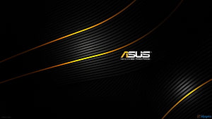 ASUS Black and Gold Abstract Curved Lines Minimalist Tech Background HD wallpaper