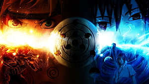 Naruto vs Sasuke Final Valley Battle Anime Wallpaper HD wallpaper