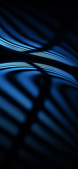 Abstract Blue Light Waves and Dark Rhythmic Patterns Wallpaper HD phone wallpaper