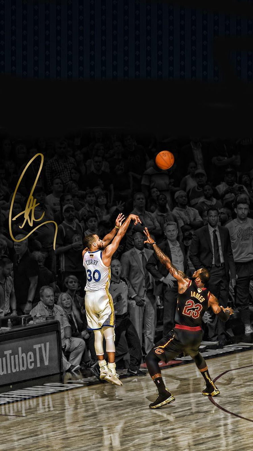 Stephen Curry Shooting Over LeBron James in NBA Basketball Action HD phone wallpaper