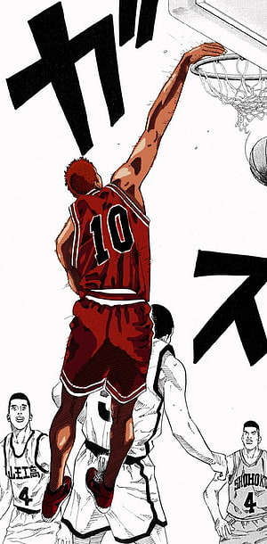 Hanamichi Sakuragi Slam Dunk Manga Illustration HD phone wallpaper