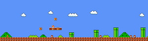 Super Mario Bros World 1-1 Pixel Art Landscape HD wallpaper
