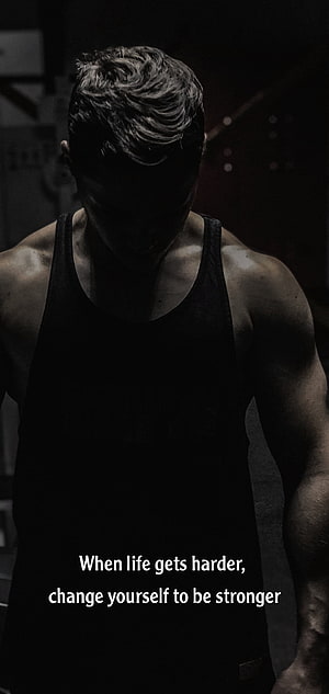 Motivational Gym Quote About Strength and Resilience on Muscular Man, Gym motivation, sport HD phone wallpaper