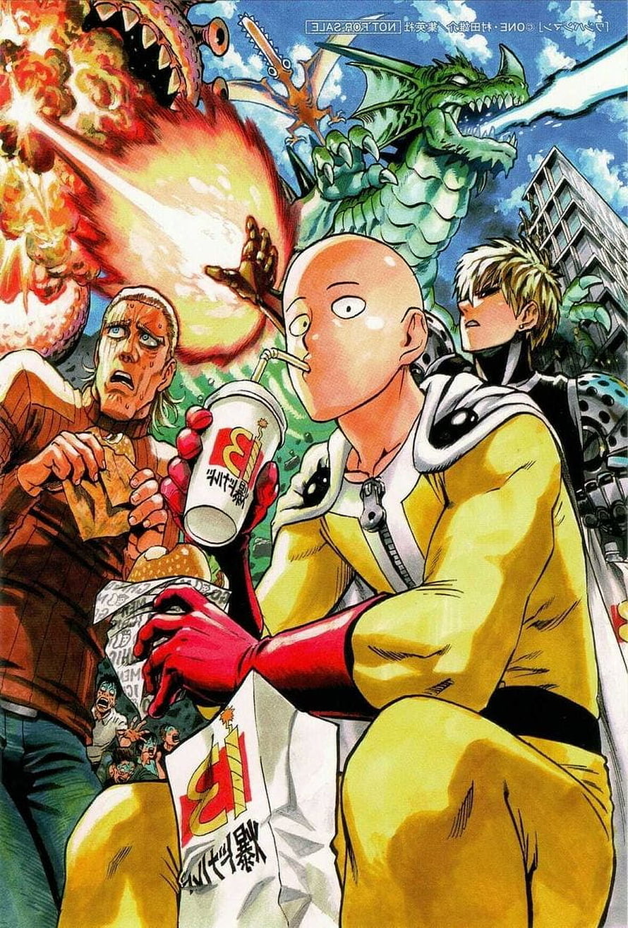 One Punch Man Saitama Eating Fast Food While Monsters Attack City, One Punch Man Discover more Character, Japanese, One Fist, One Punch Man, Overwhelming w. One punch man poster, One punch man funny, One punch man anime, One Punch Man HD phone wallpaper