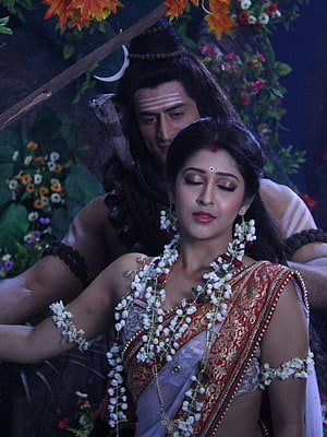 Lord Shiva and Parvati in Traditional Attire from Devon Ke Dev Mahadev HD phone wallpaper