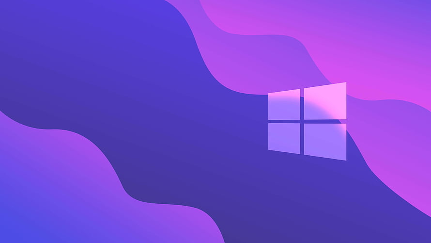 Windows 10 Purple Gradient Minimalist Desktop Background HD wallpaper