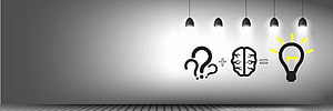 Creative Thinking Concept With Question Marks Brain And Light Bulb On White Wall HD wallpaper