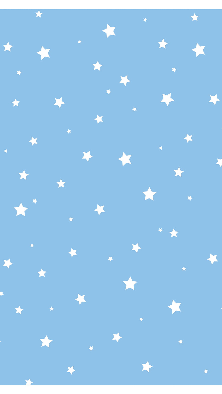 Soft Baby Blue Star Pattern Wallpaper with White Stars HD phone wallpaper