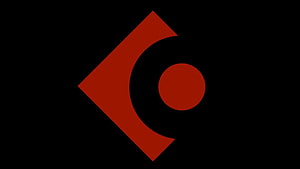 Cubase Logo Minimalist Red and Black Geometric Design HD wallpaper