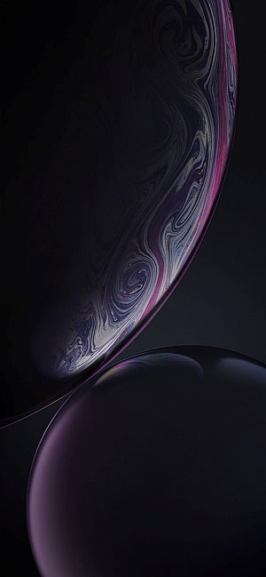 Abstract Dark Purple Swirling Spheres Wallpaper HD phone wallpaper
