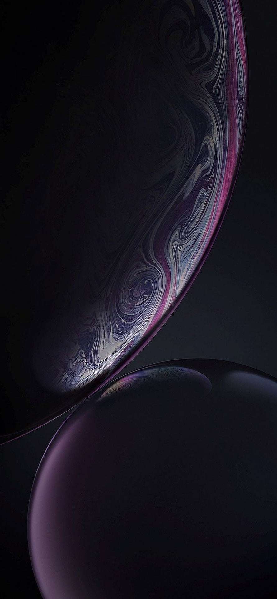 Abstract Dark Purple Swirling Spheres Wallpaper HD phone wallpaper