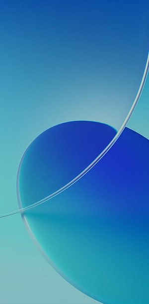 Abstract Blue Gradient Sphere With Curved Line HD phone wallpaper