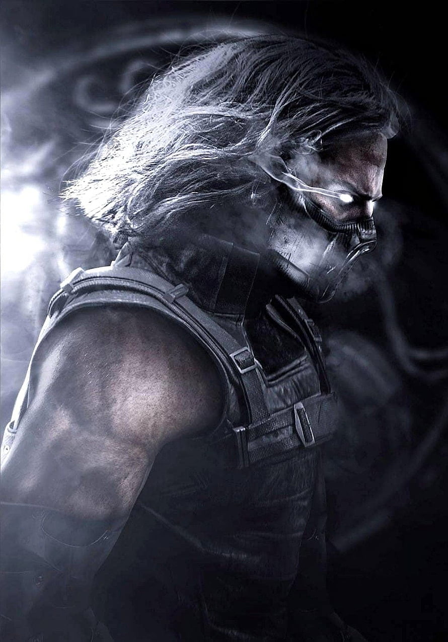 Smoke from Mortal Kombat in dark tactical gear with glowing eyes and billowing smoke HD phone wallpaper