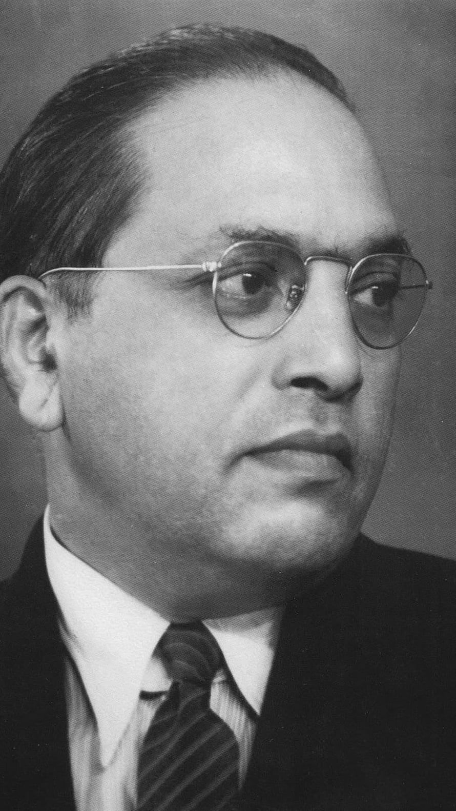 Portrait of a man in a suit and tie wearing round glasses, Dr Babasaheb Ambedkar, Babasaheb, Ambedkar HD phone wallpaper