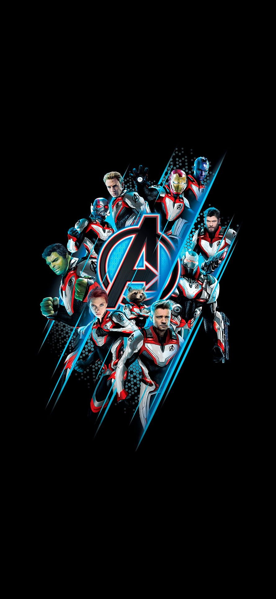 Avengers Endgame Team in Quantum Realm Suits HD phone wallpaper