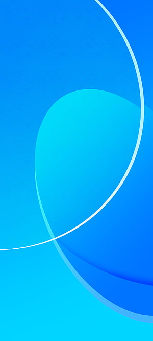 Abstract Blue Gradient Wallpaper With Curved White Lines And Geometric Shapes HD phone wallpaper