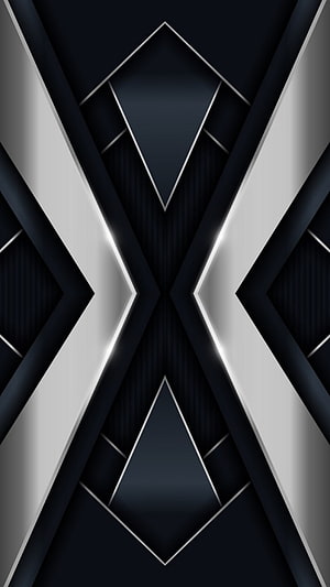 Sleek Geometric Abstract Wallpaper with Silver and Black Angular Shapes HD phone wallpaper