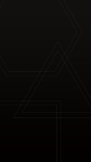 Minimalist Black Geometric Line Art Abstract Pattern for Dark Mode HD phone wallpaper