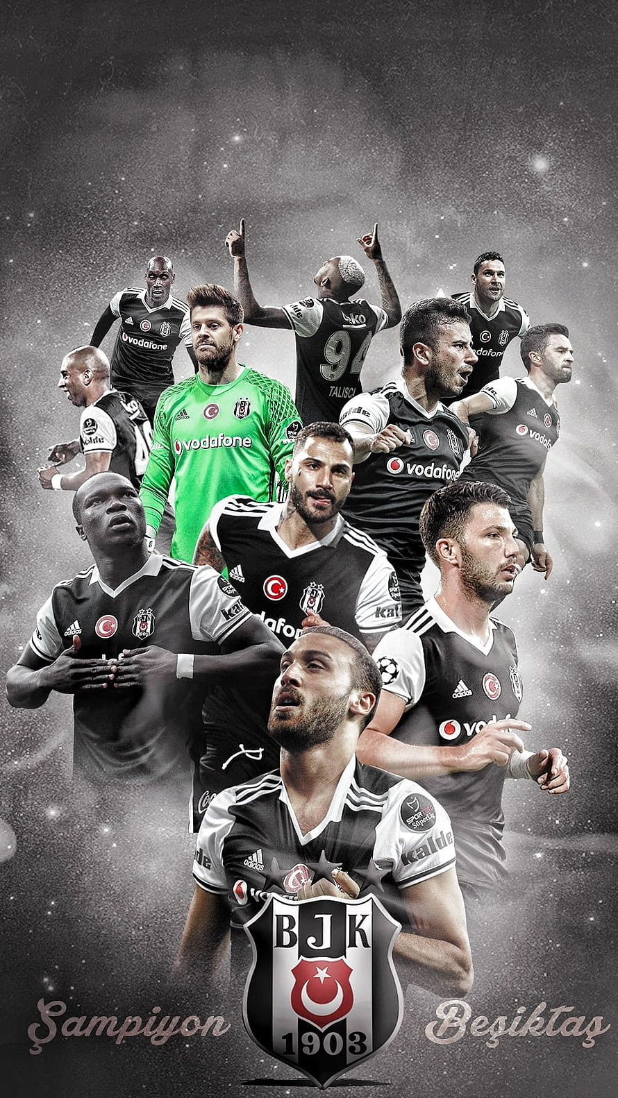 Beşiktaş J.K. Champions 1903 Soccer Team Wallpaper HD phone wallpaper