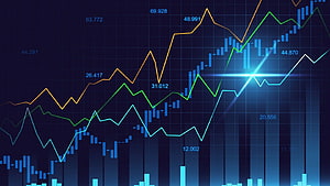 Financial Market Analysis With Stock Charts And Data Visualization HD wallpaper