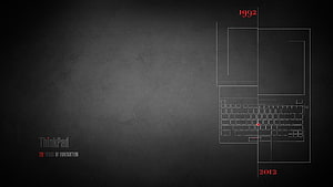 Lenovo ThinkPad 20 Years of Innovation Anniversary Blueprint Design HD wallpaper