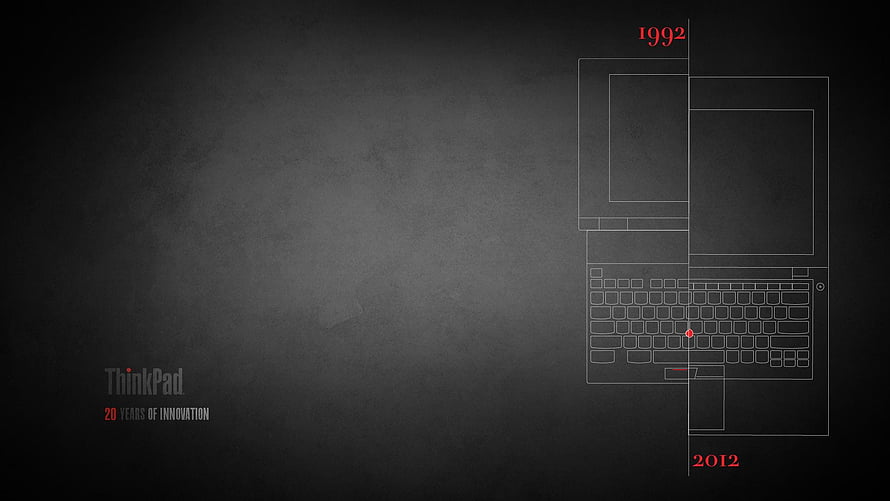 Lenovo ThinkPad 20 Years of Innovation Anniversary Blueprint Design HD wallpaper