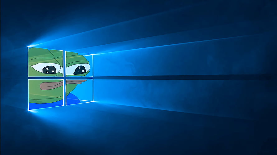 Pepe the Frog Windows 10 Desktop Wallpaper HD wallpaper