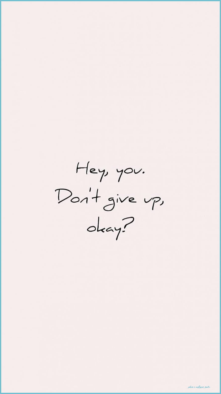 Minimalist Handwritten Motivational Quote on Soft Pink Background HD phone wallpaper